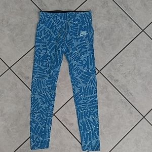 Blue nike leggings